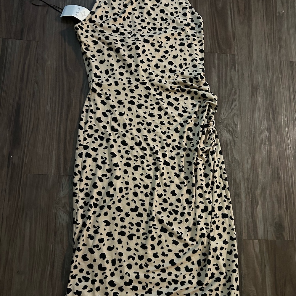 Wayf Spotted Halter Dress